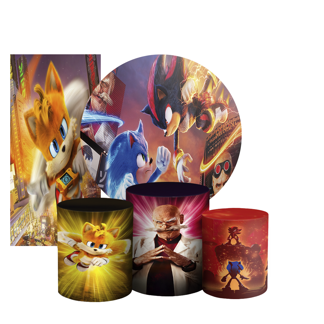 Arte Digital Painel de Festa - Sonic Shadow 803958