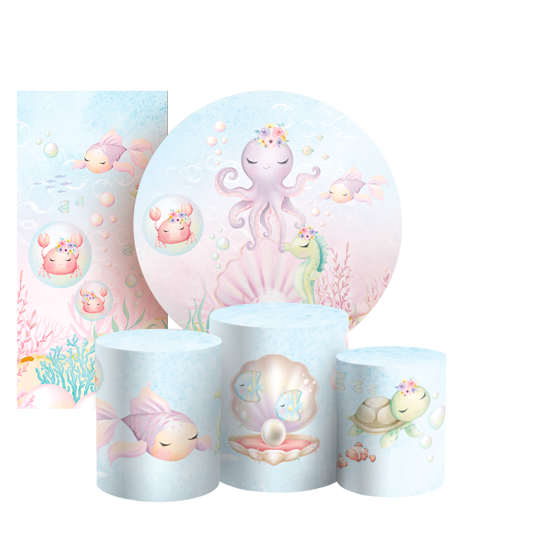 Arte Digital Painel de Festa - Fundo do Mar 803976