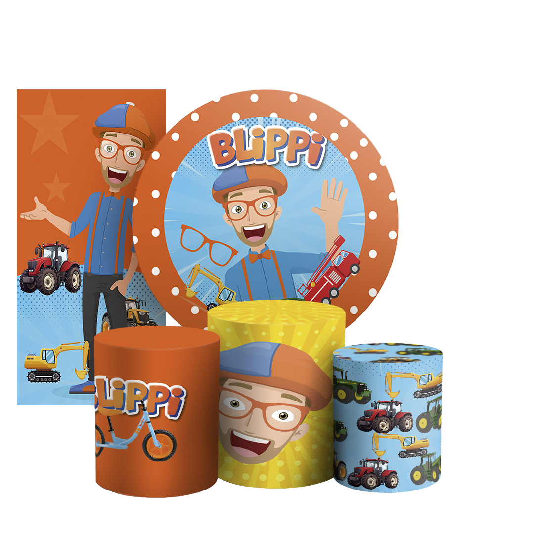 Arte Digital Painel de Festa - Blippi 803978