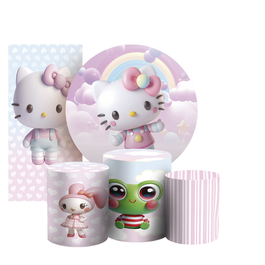 Arte Digital Painel de Festa - Hello Kitty 804010