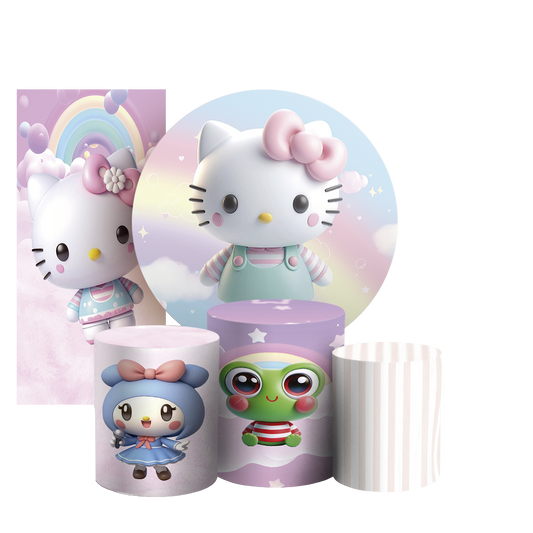 Arte Digital Painel de Festa - Hello Kitty 804011