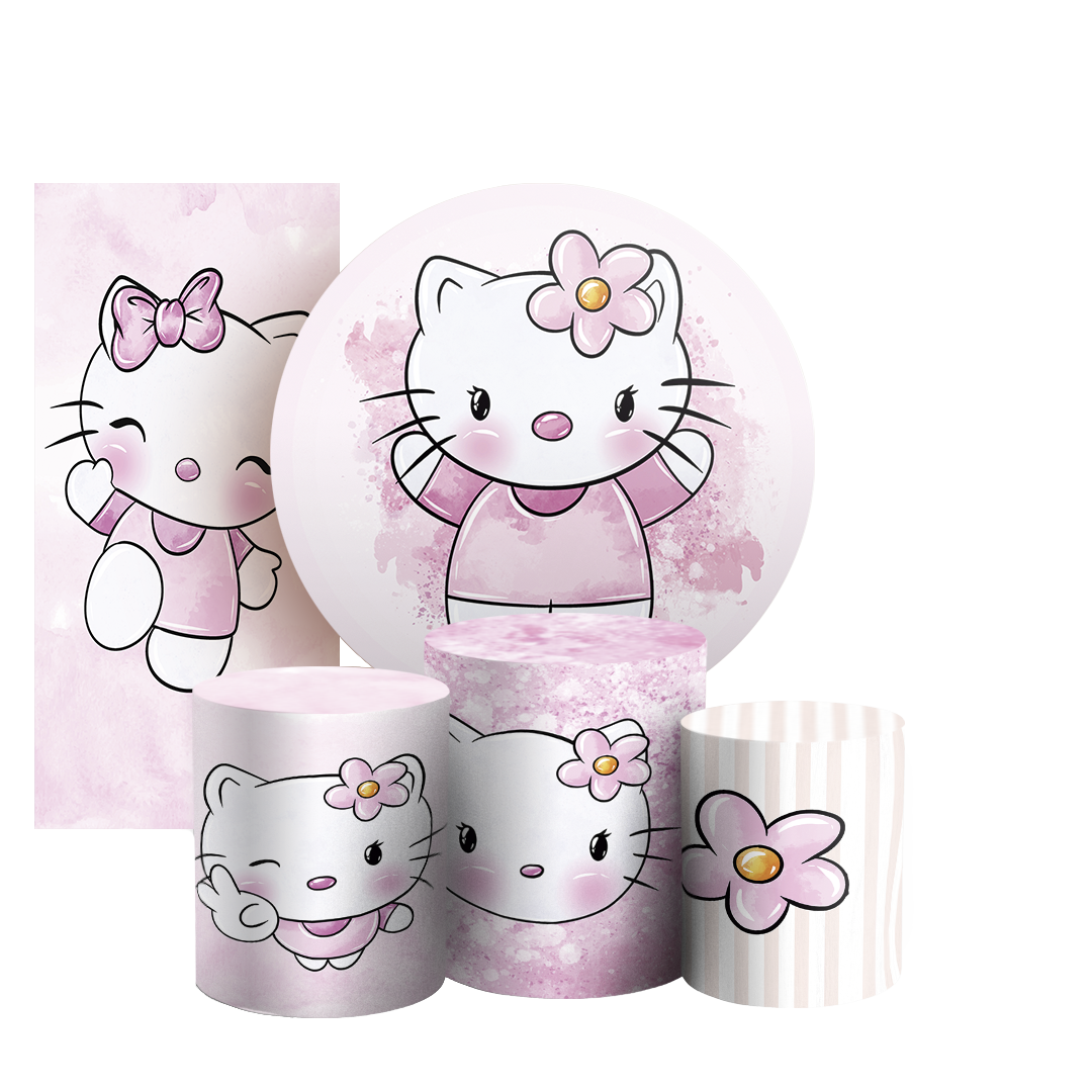 Arte Digital Painel de Festa - Hello Kitty 804012