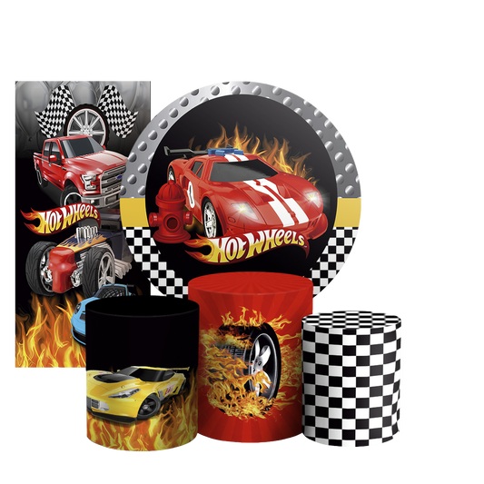 Arte Digital Painel de Festa - Hot Wheels 804015