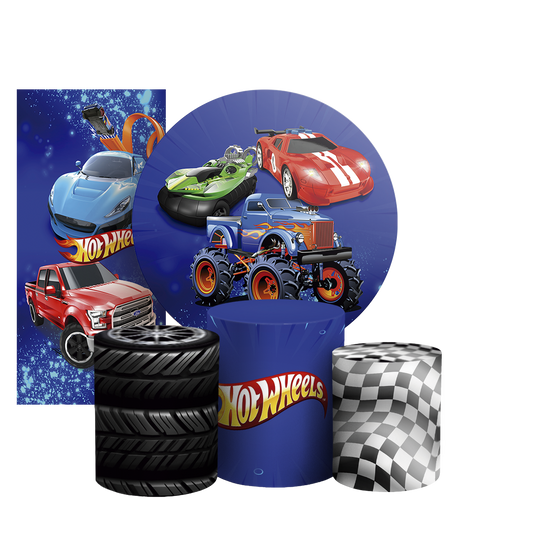 Arte Digital Painel de Festa - Hot Wheels 804017