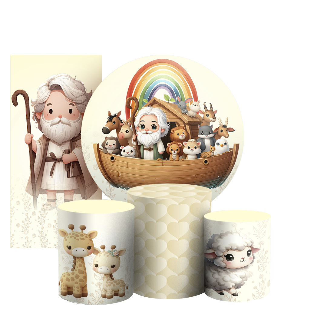 Arte Digital Painel de Festa - Arca De Noé 804099