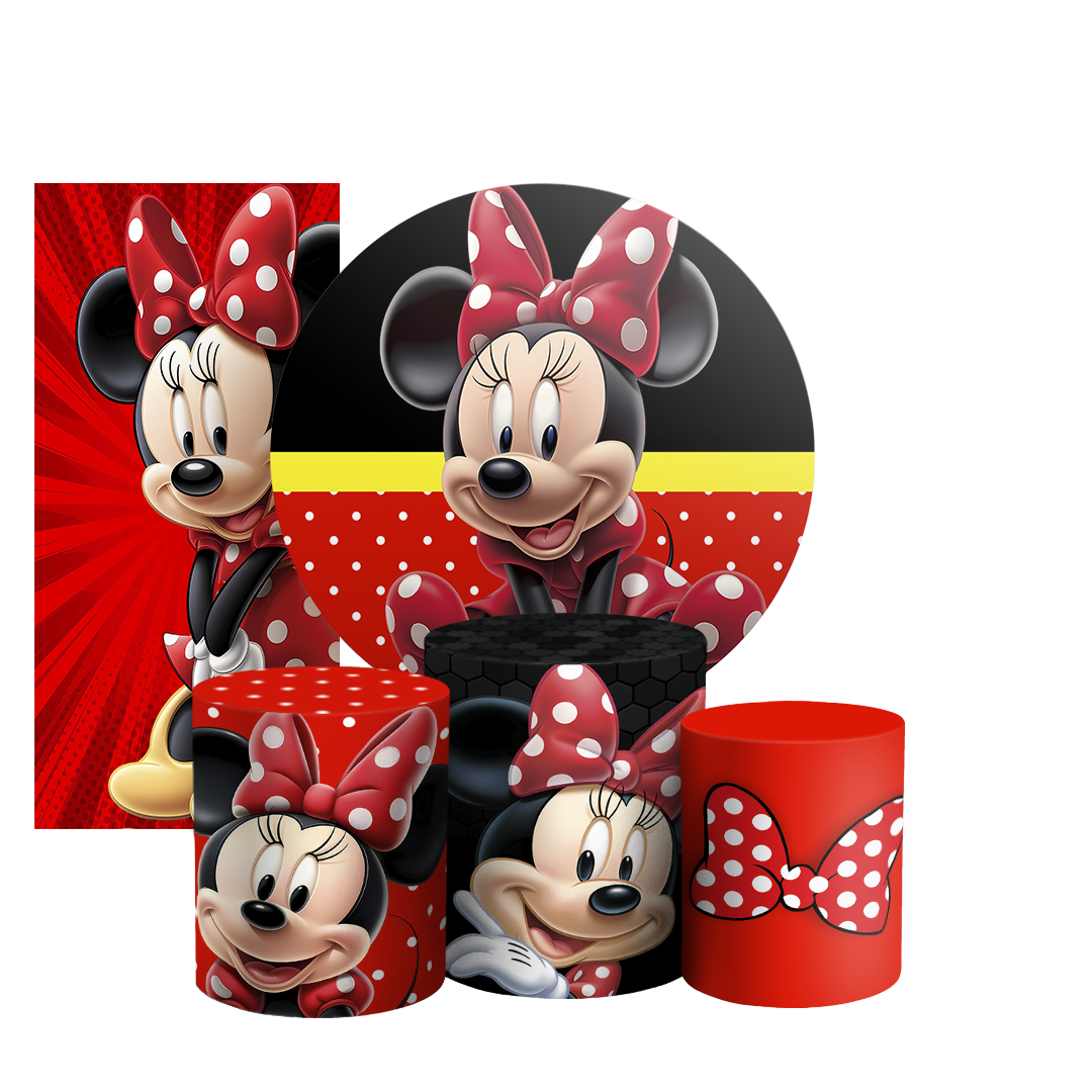 Arte Digital Painel de Festa - Minnie 804123