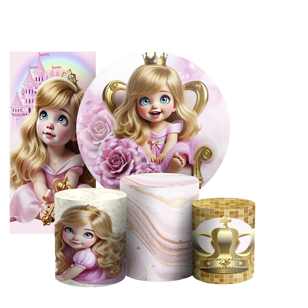 Arte Digital Painel de Festa - Princesa 804191