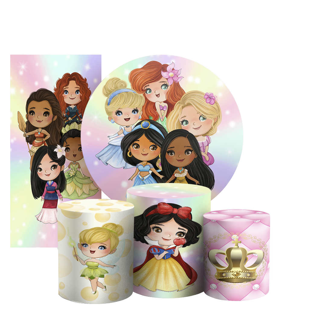 Arte Digital Painel de Festa - Princesas 804194