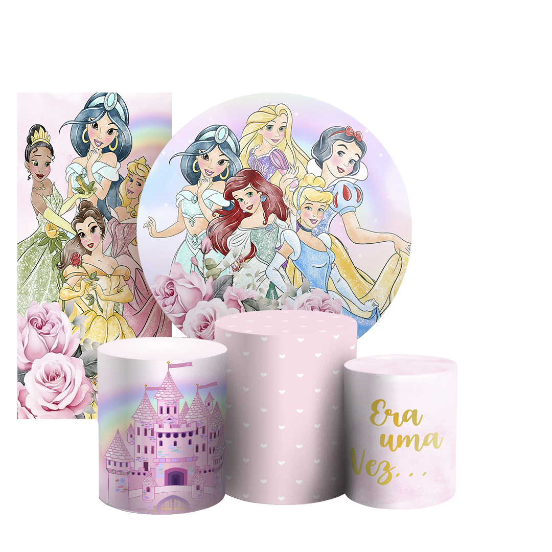 Arte Digital Painel de Festa - Princesas 804196