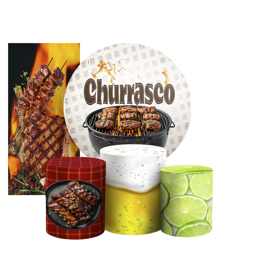 Arte Digital Painel de Festa - Churrasco 804229