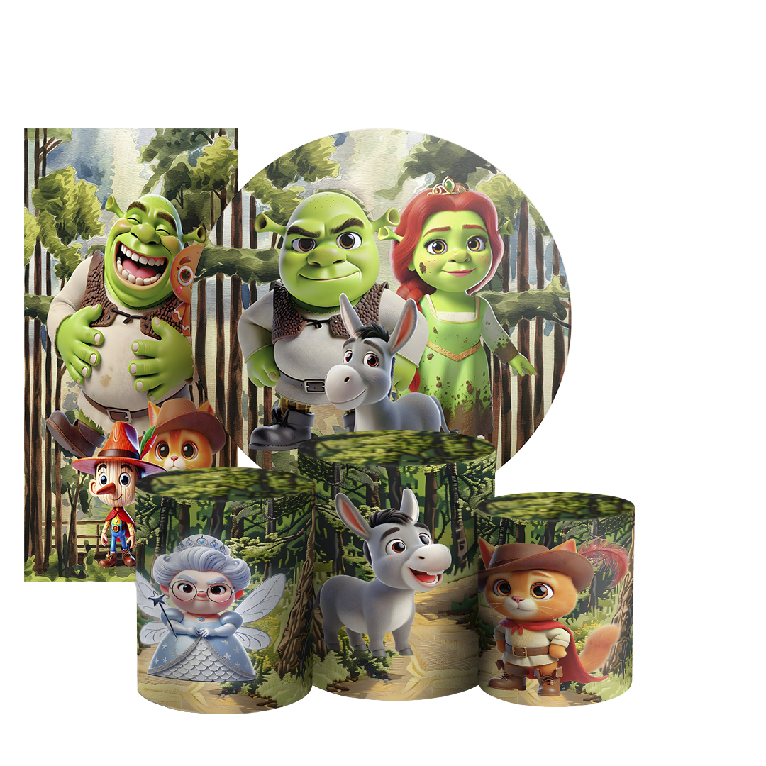 Arte Digital Painel de Festa - Shrek 804264