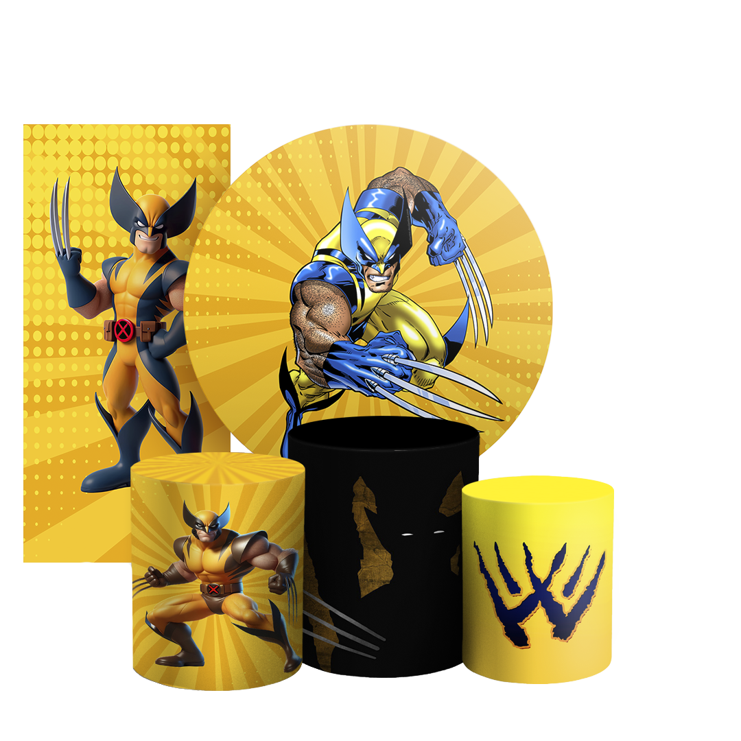 Arte Digital Painel de Festa - Wolverine 804267