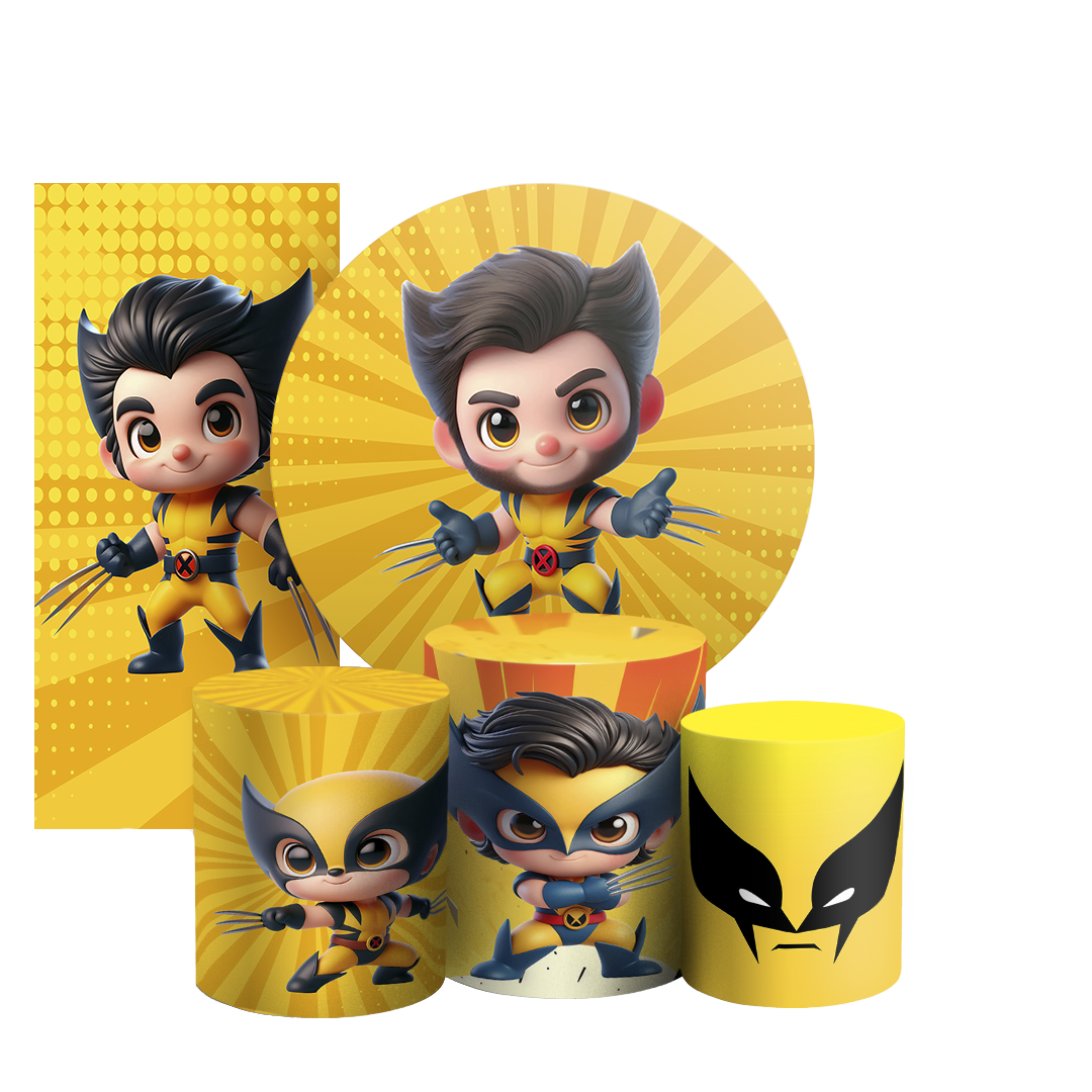 Arte Digital Painel de Festa - Wolverine 804268