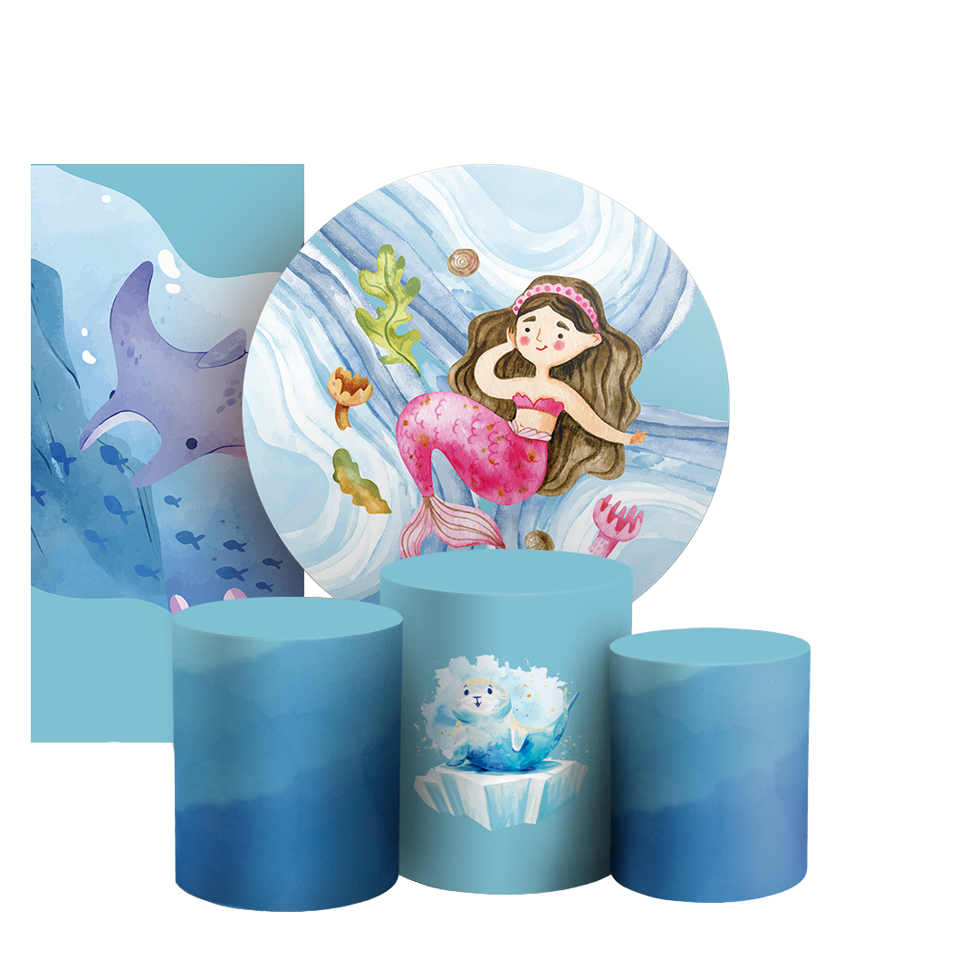 Arte Digital Painel de Festa - Fundo Do Mar 804331