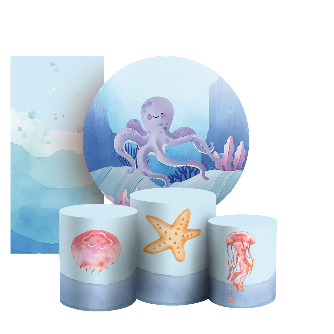 Arte Digital Painel de Festa - Fundo Do Mar 804335