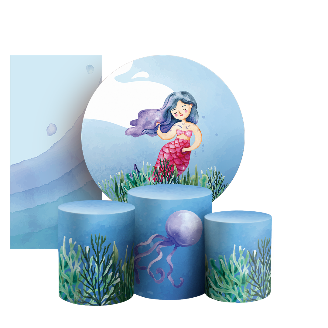 Arte Digital Painel de Festa - Fundo Do Mar 804336