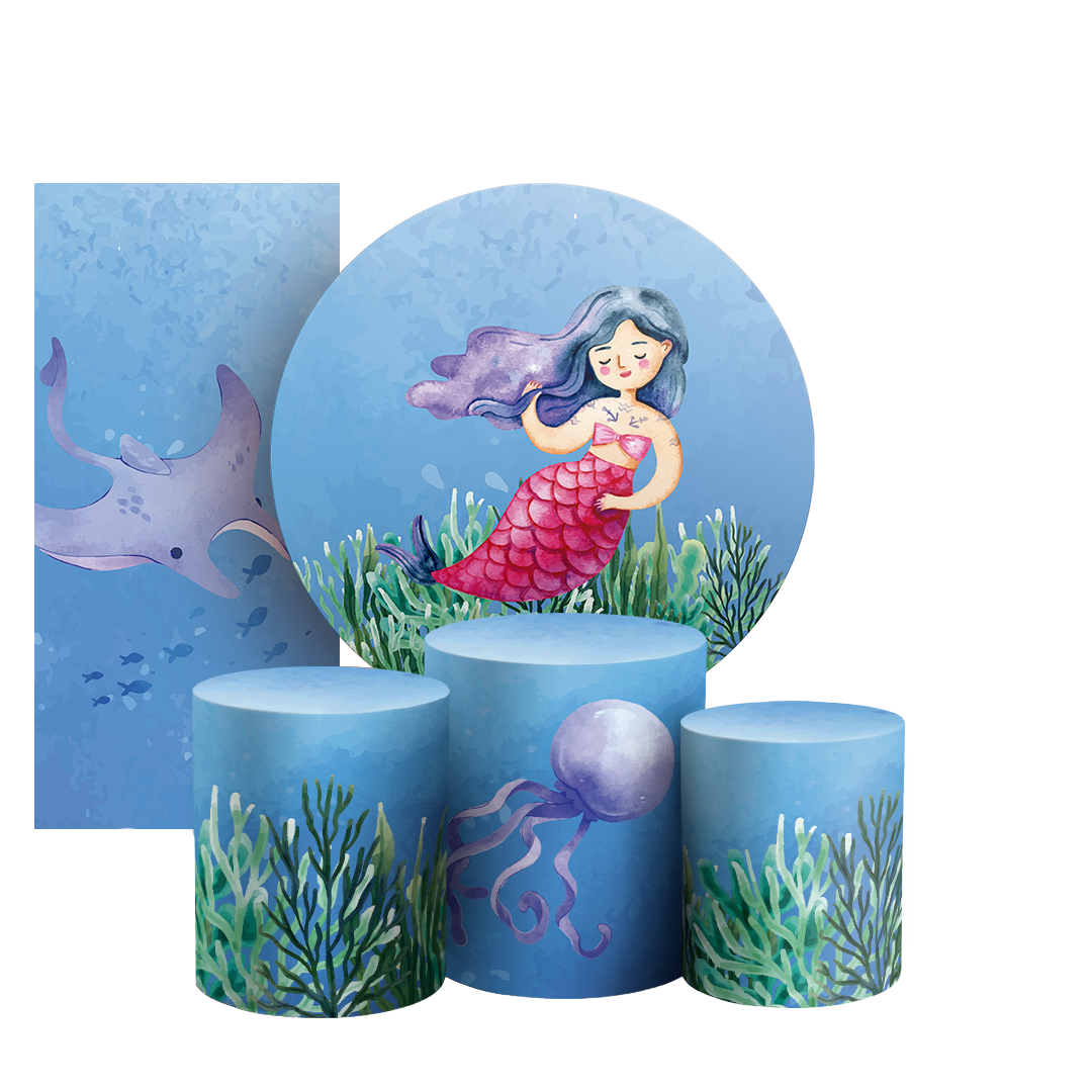 Arte Digital Painel de Festa - Fundo Do Mar 804338