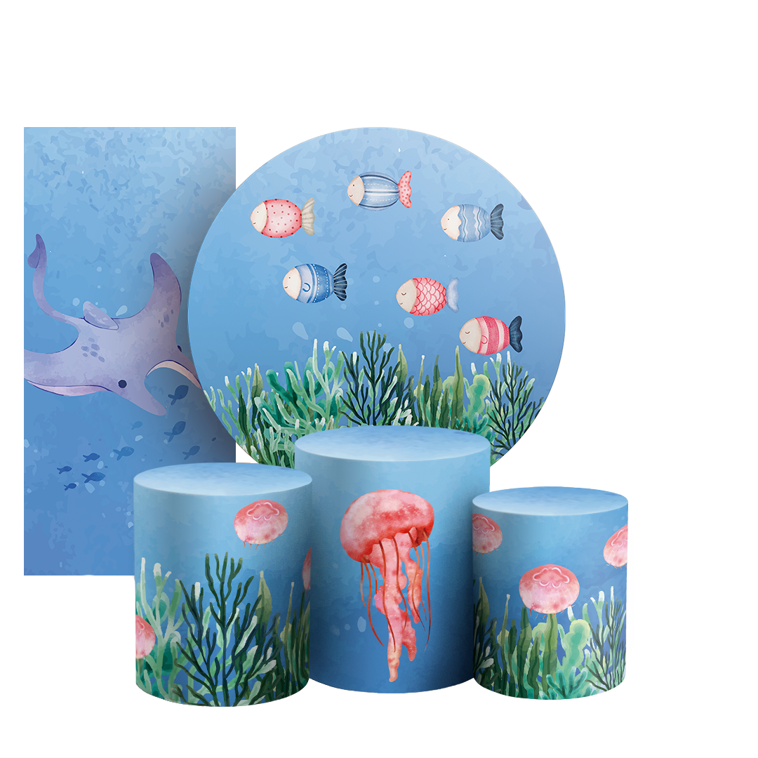 Arte Digital Painel de Festa - Fundo Do Mar 804339