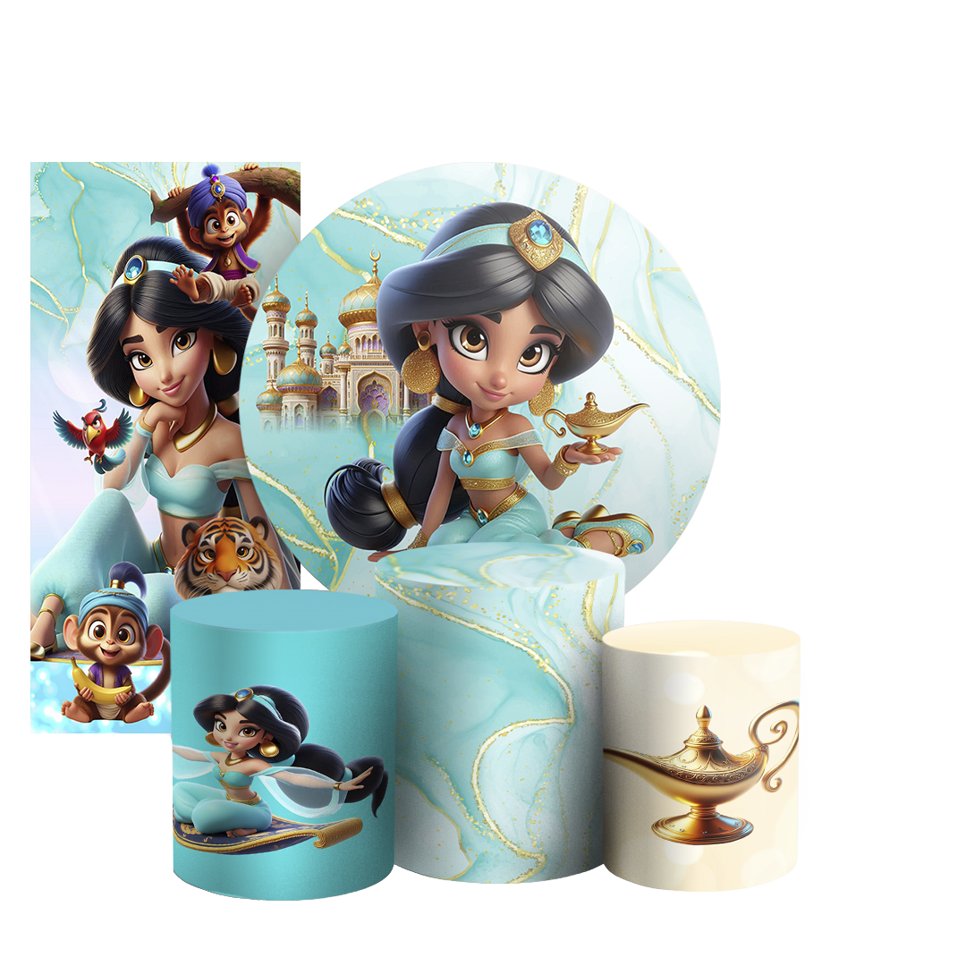 Arte Digital Painel de Festa - Jasmine 804407