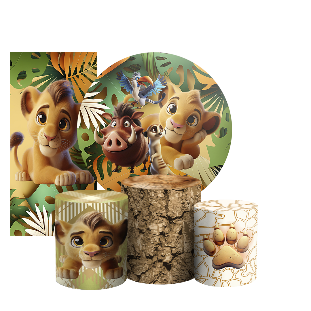 Arte Digital Painel de Festa - Rei Leão 804413