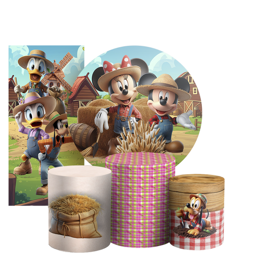Arte Digital Painel de Festa - Mickey Fazendinha 804490