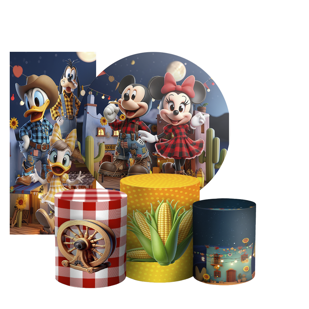 Arte Digital Painel de Festa - Minnie Fazendinha 804491