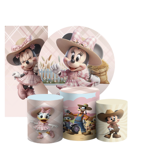 Arte Digital Painel de Festa - Minnie Fazendinha 804494