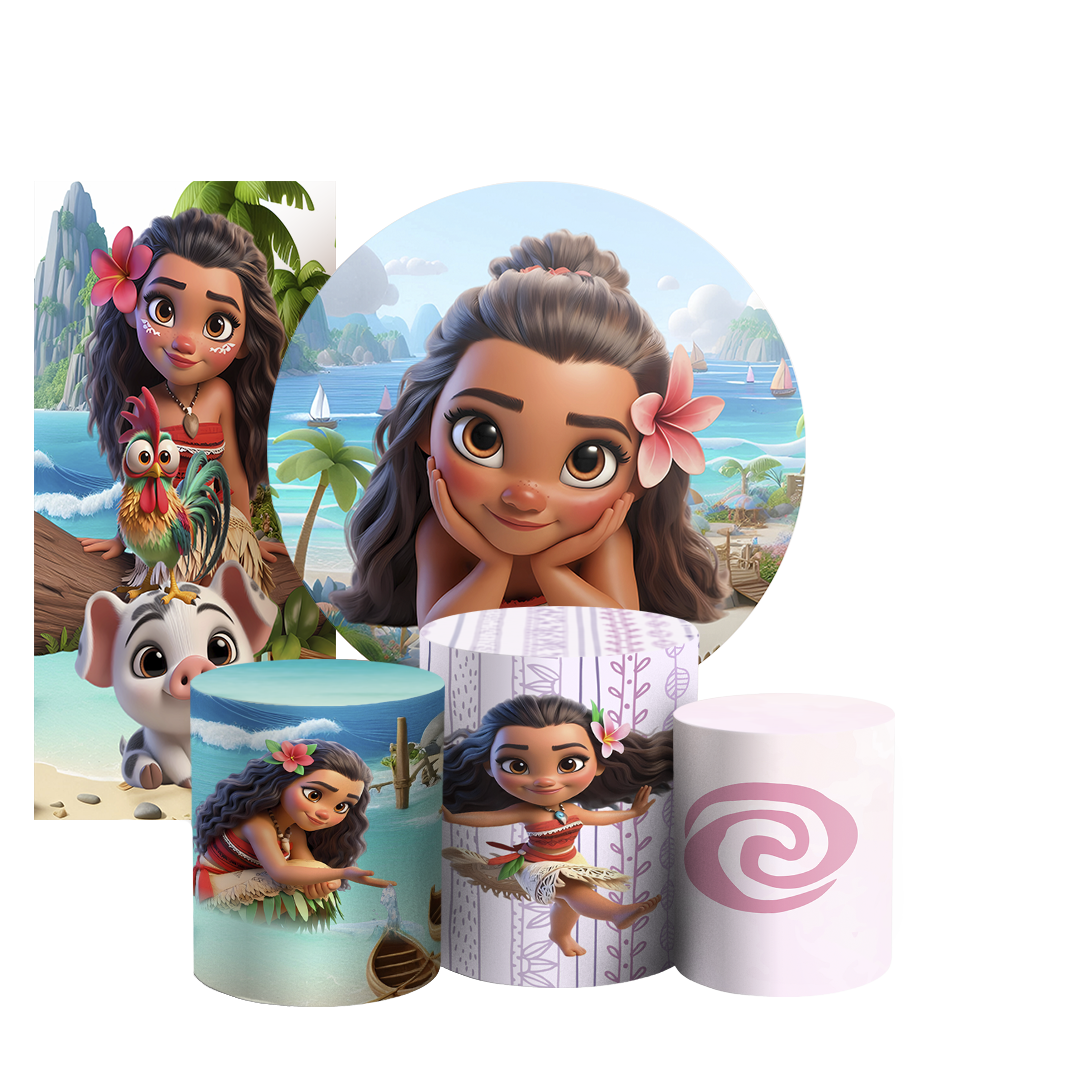 Arte Digital Painel de Festa - Moana 804497