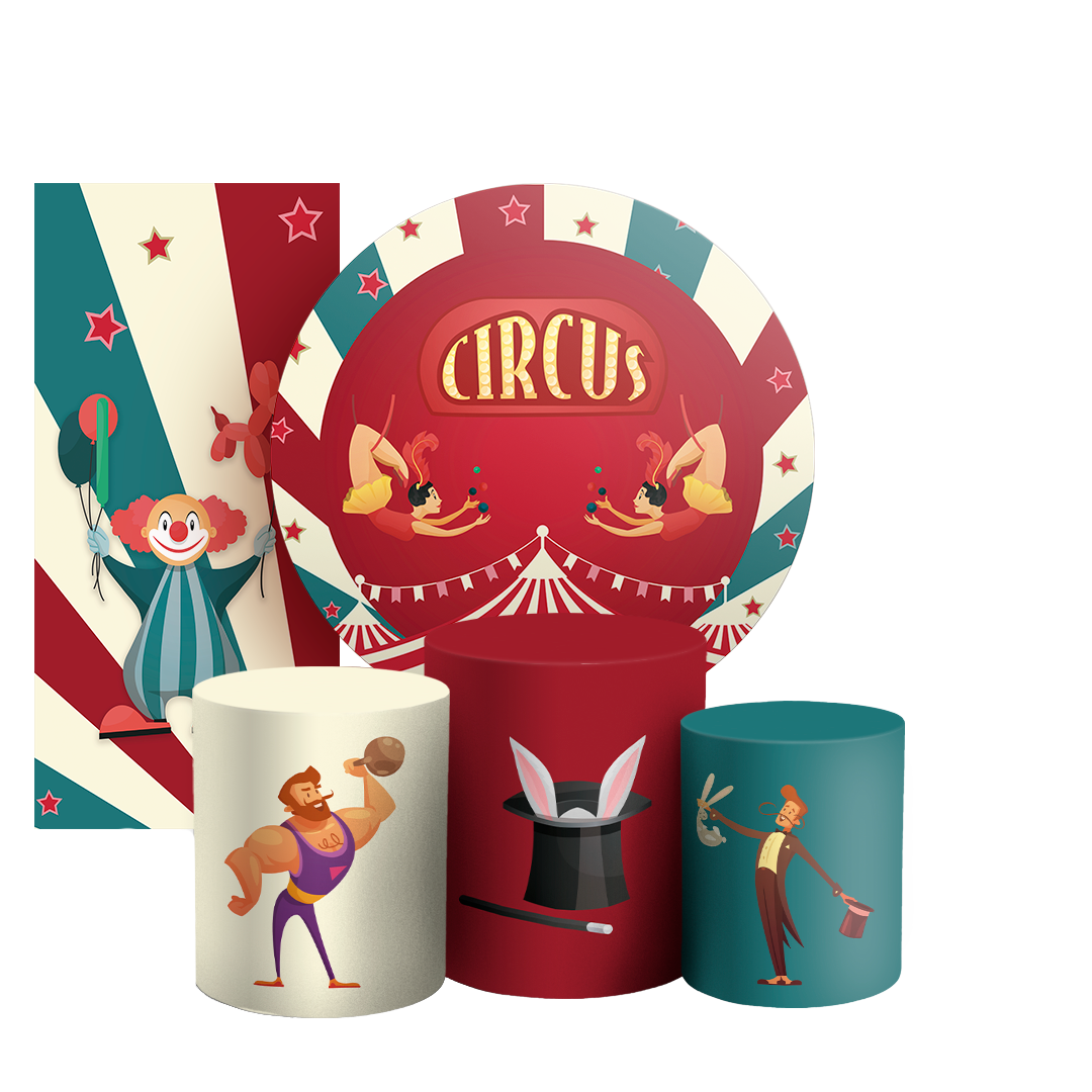 Arte Digital Painel de Festa - Circo 804501