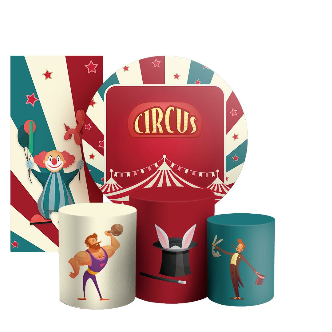 Arte Digital Painel de Festa - Circo 804578