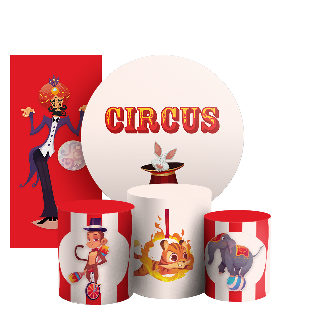 Arte Digital Painel de Festa - Circo 804582
