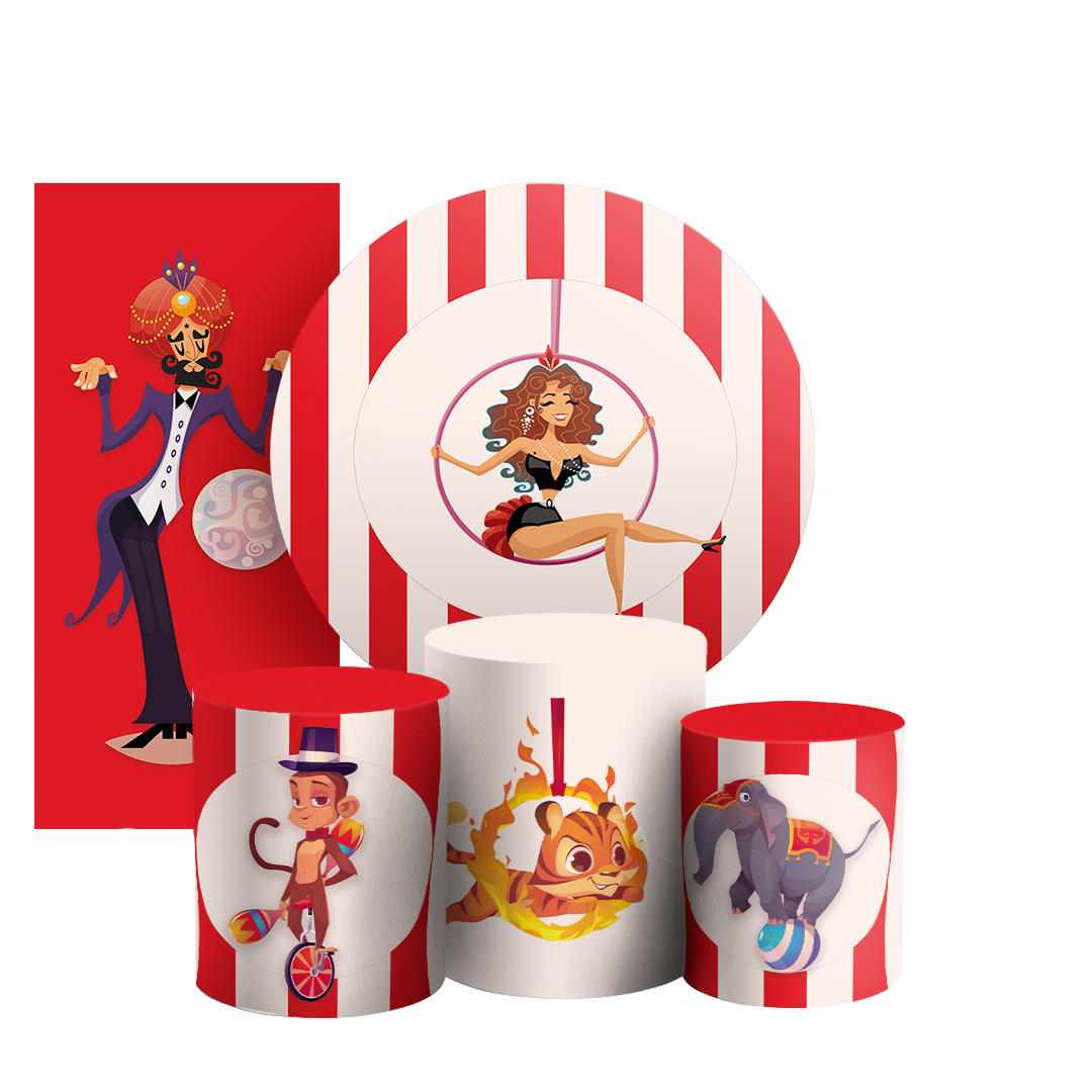 Arte Digital Painel de Festa - Circo 804583
