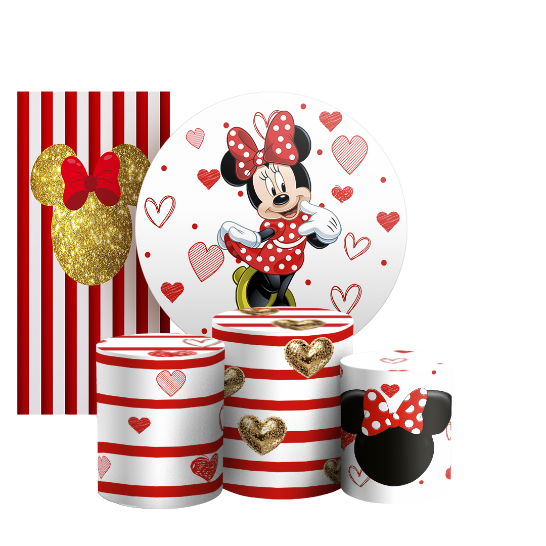 Arte Digital Painel de Festa - Minnie 804649