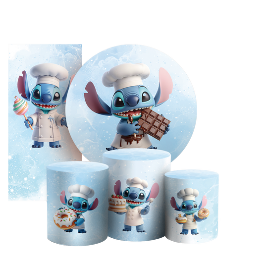 Arte Digital Painel de Festa - Stitch Confeitaria 804683