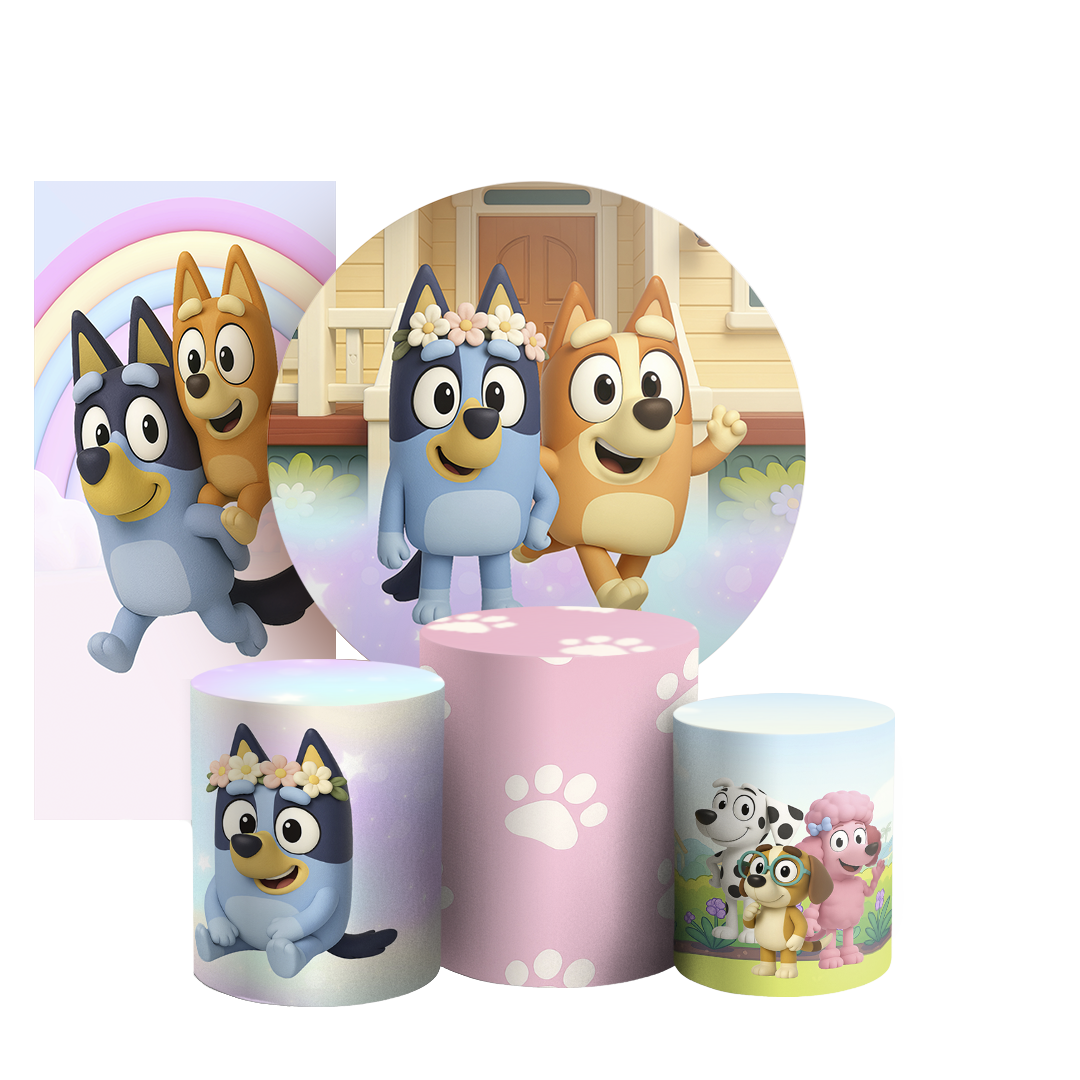Arte Digital Painel de Festa - Bluey 804721