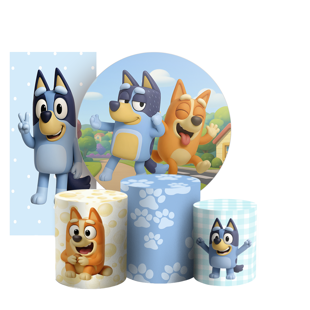 Arte Digital Painel de Festa - Bluey 804723
