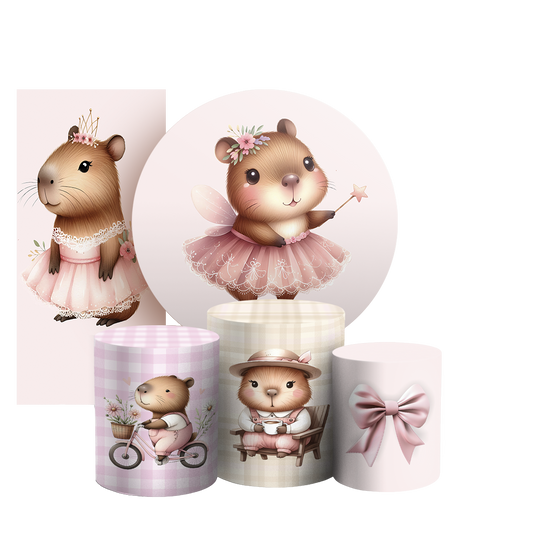 Arte Digital Painel de Festa - Capivara 804724