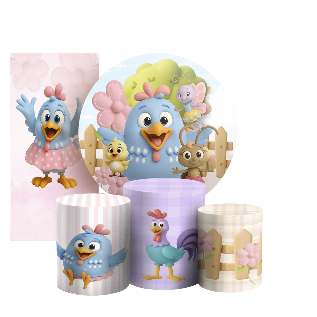 Arte Digital Painel de Festa - Galinha Pintadinha 804736