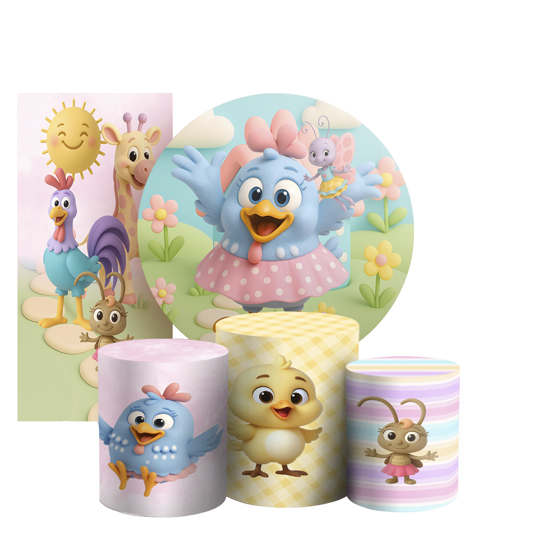 Arte Digital Painel de Festa - Galinha Pintadinha 804737