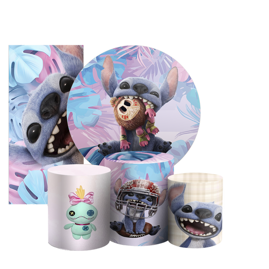 Arte Digital Painel de Festa - Lilo Stitch 804740