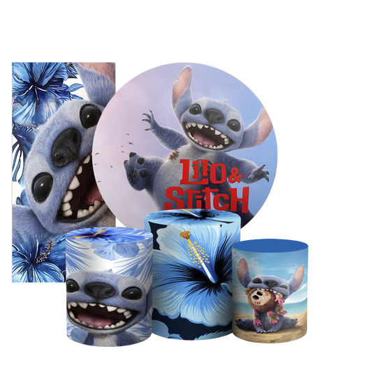 Arte Digital Painel de Festa - Lilo Stitch 804741