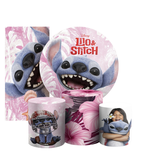 Arte Digital Painel de Festa - Lilo Stitch 804743