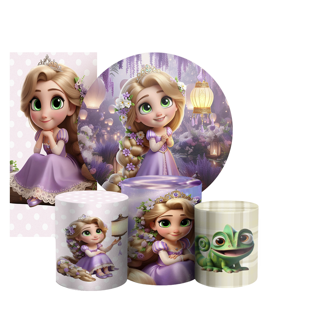 Arte Digital Painel de Festa - Rapunzel 804753