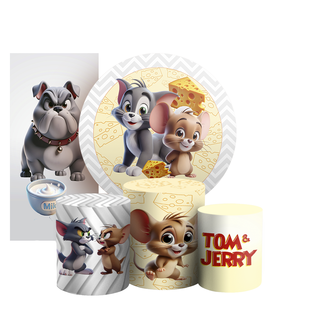 Arte Digital Painel de Festa - Tom E Jerry 804770
