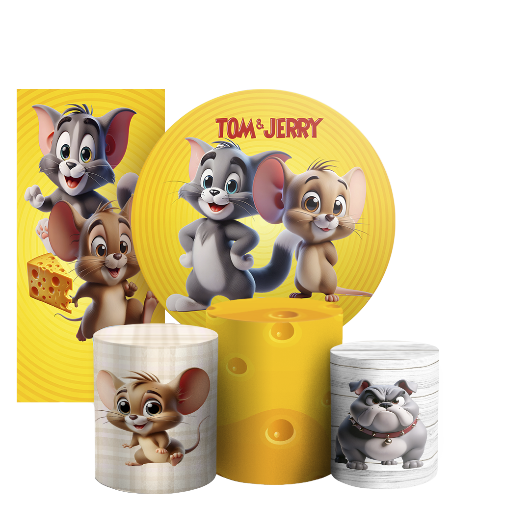 Arte Digital Painel de Festa - Tom E Jerry 804771