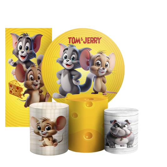 Arte Digital Painel de Festa - Tom E Jerry 804771