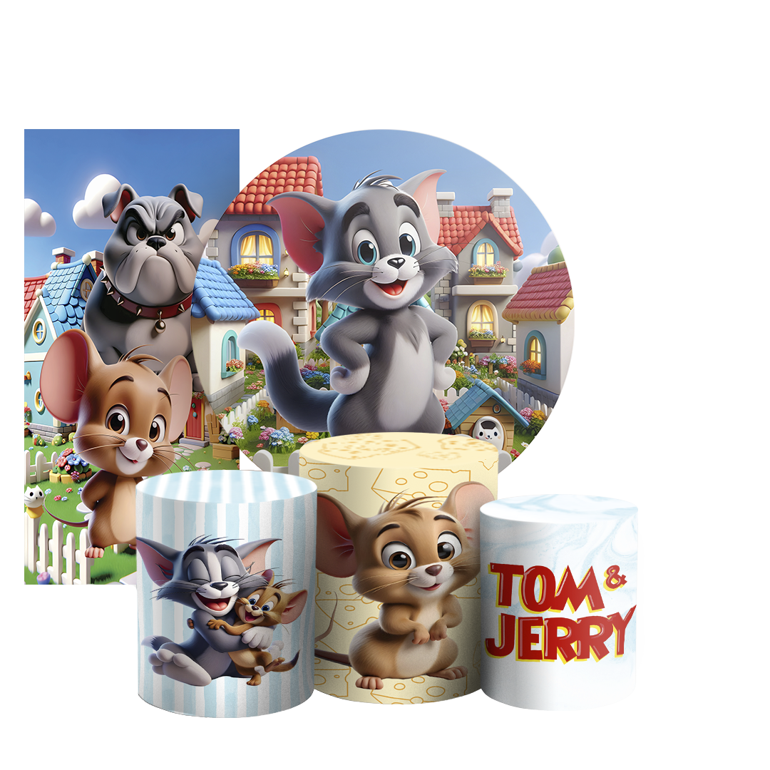 Arte Digital Painel de Festa - Tom E Jerry 804772