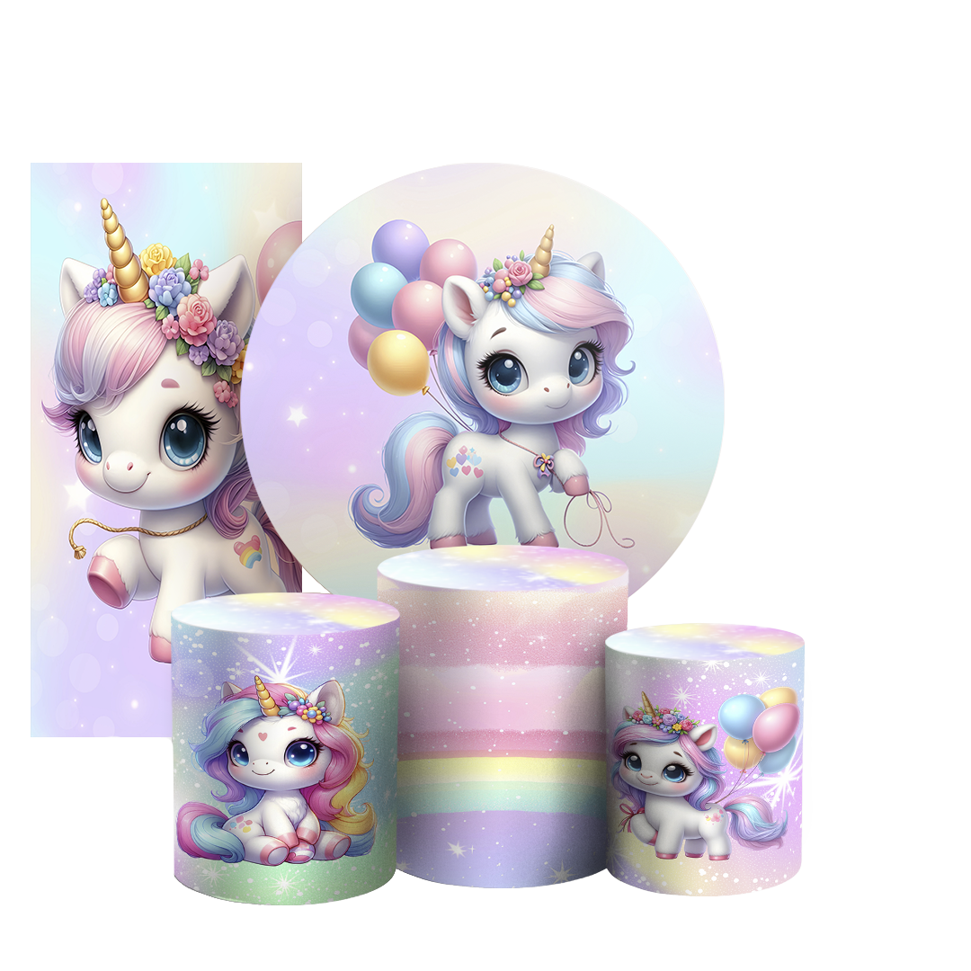Arte Digital Painel de Festa - Unicornio 804776