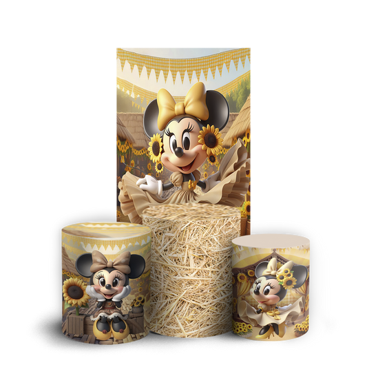 Arte Digital Painel de Festa - Minnie 804787