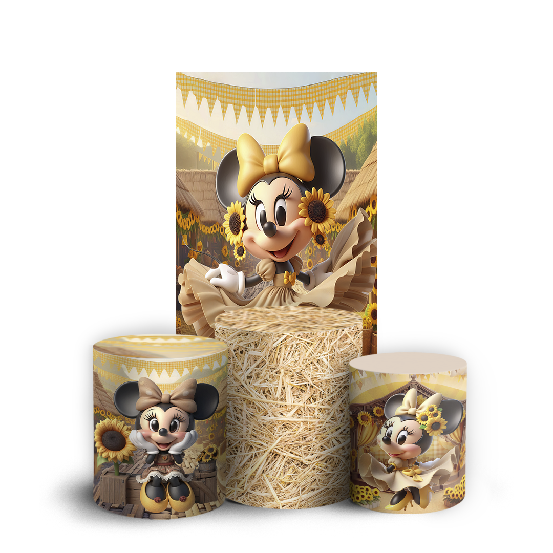 Arte Digital Painel de Festa - Minnie 804787